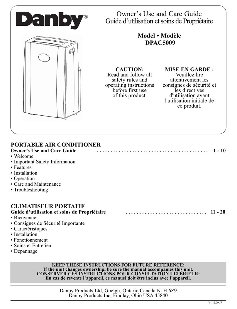 Danby DPAC5009 Owner's use and care guide Danby DPAC5009 Owner's use and care guide