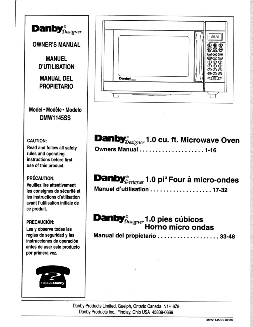 Danby Designer DMW1145SS User manual