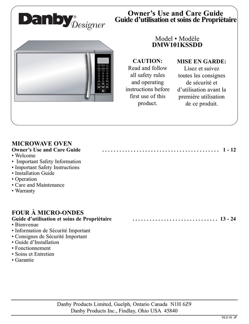 Danby Designer DMW101KSSDD Assembly instructions