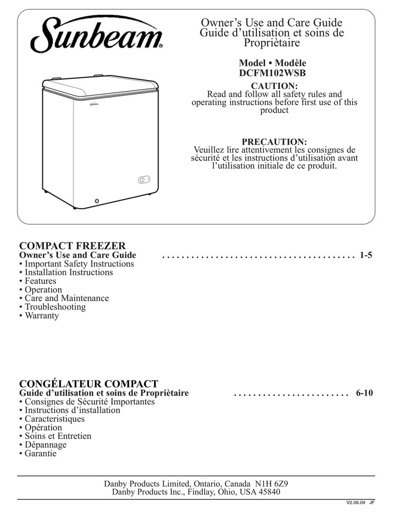 Sunbeam SUNBEAM DCFM102WSB Assembly instructions