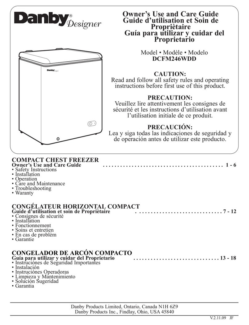 Danby Designer DCFM246WDD Owner's use and care guide