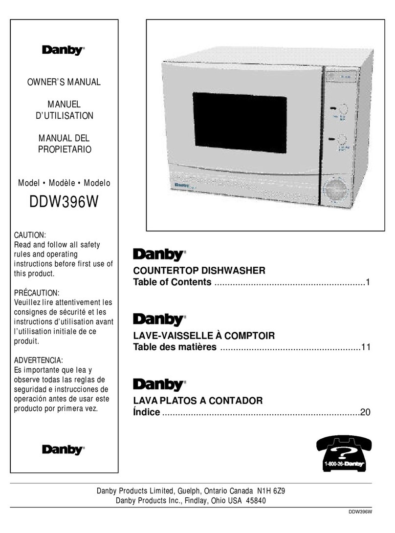 Danby DDW396W owner's manual