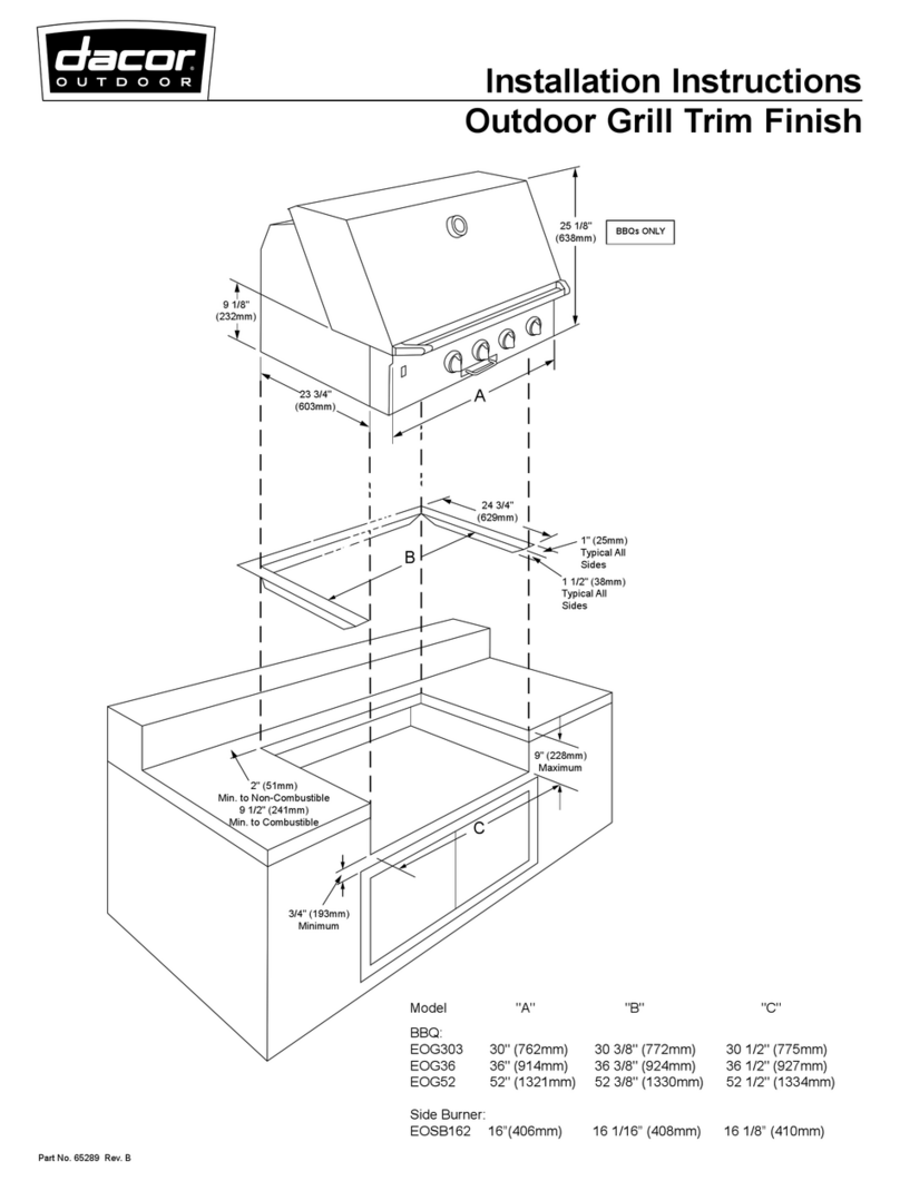 Dacor EOG303 User manual