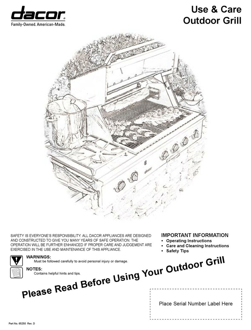 Dacor Epicure EOG36 Owner's manual