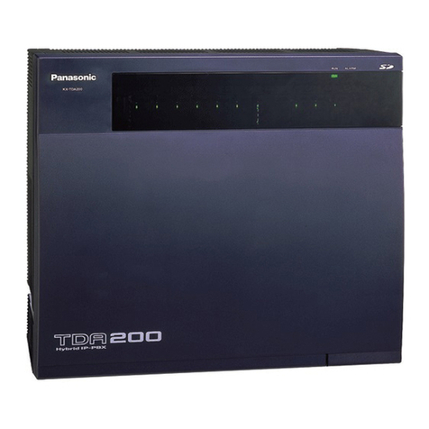 Panasonic HYBRID IP-PBX KX-TDA100 User manual