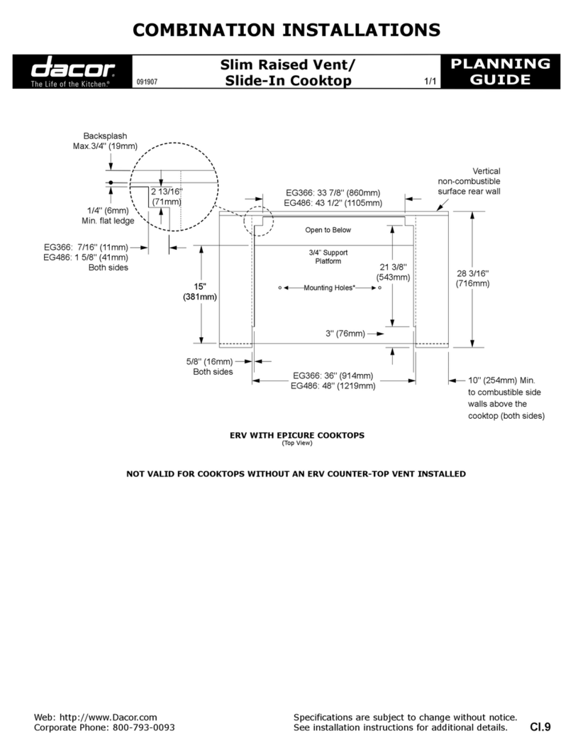Dacor EG366 Technical manual