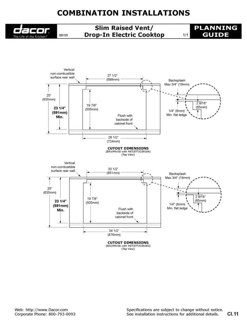 Dacor ERV30 Technical manual