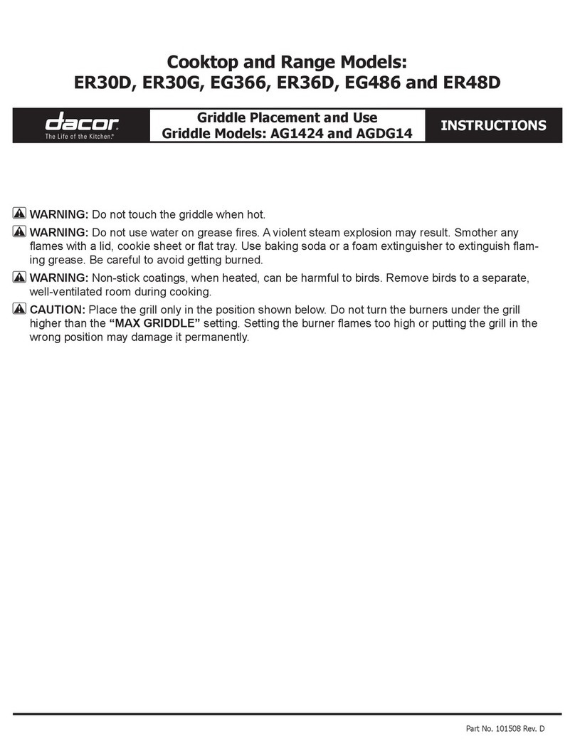 Dacor AG1424 instructions