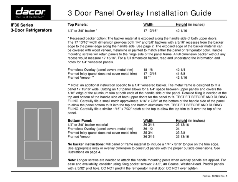 Dacor IF36 Series installation guide