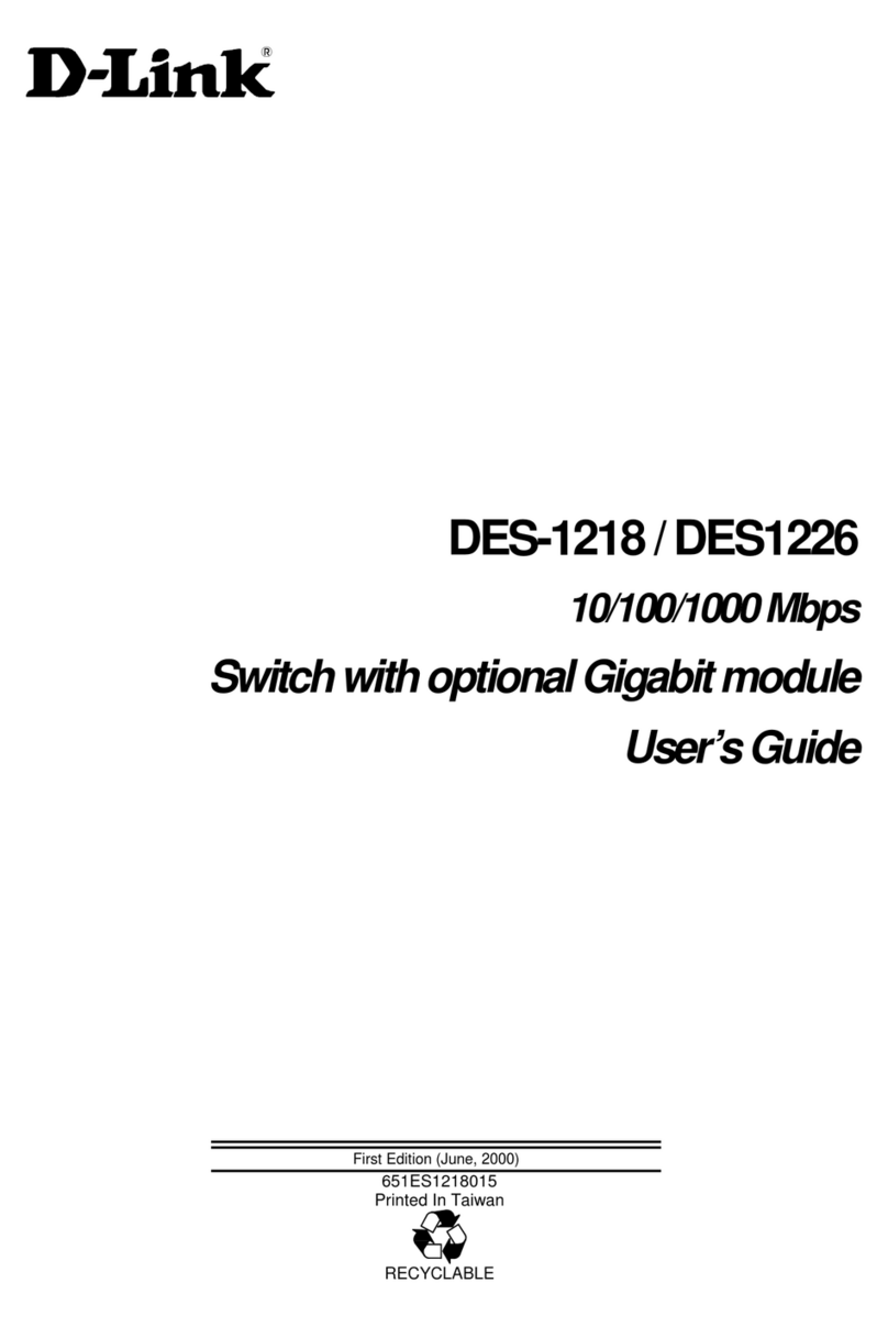 D-Link DES-1218 User manual