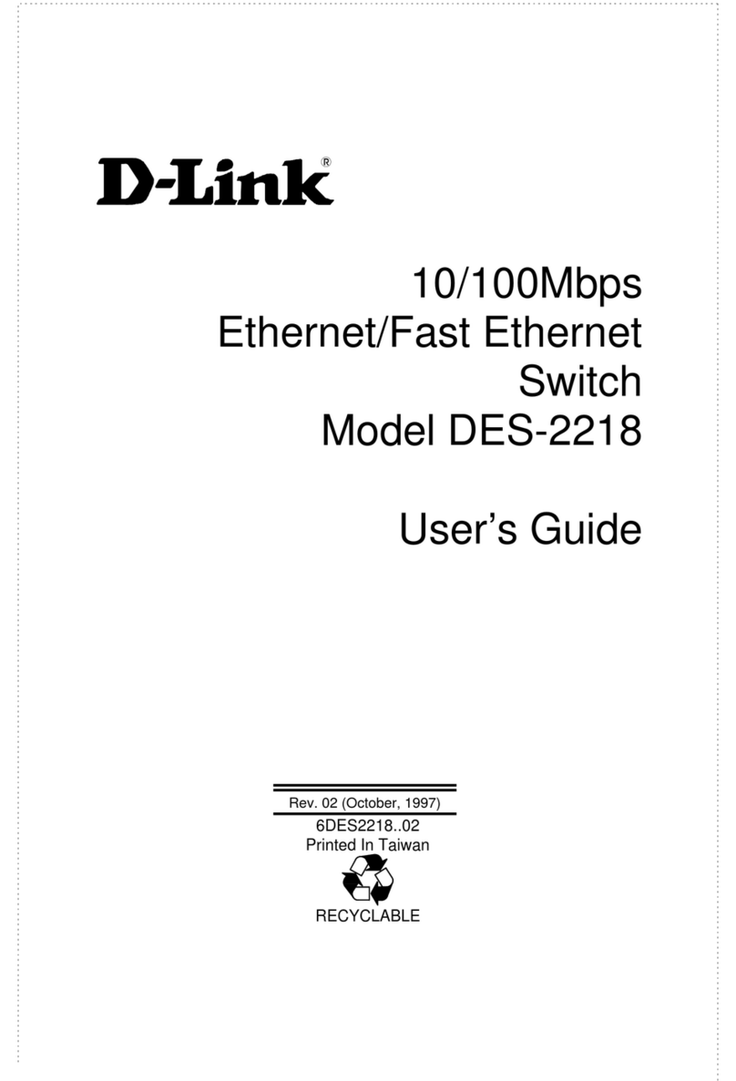 D-Link DES-2218 User manual