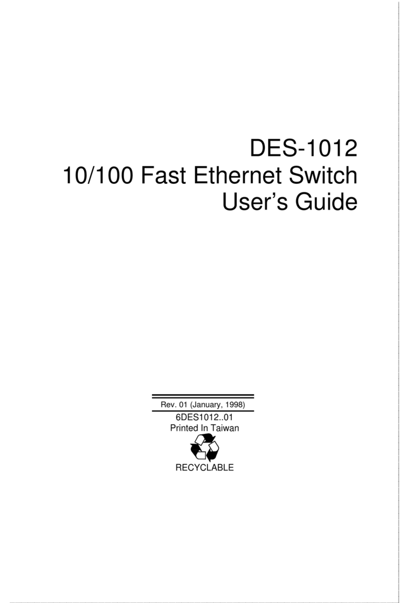 D-Link DES-1012 User manual