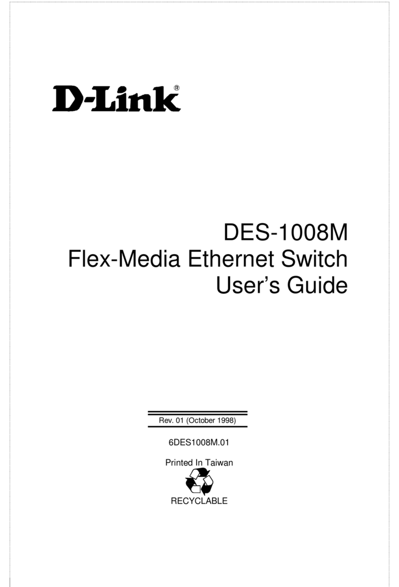 D-Link DES-1008M User manual