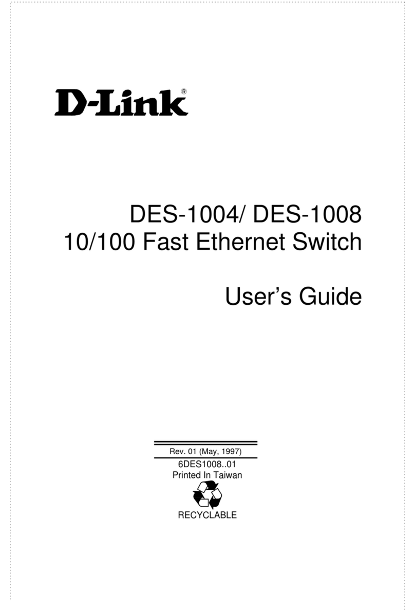 D-Link DES-1004 User manual
