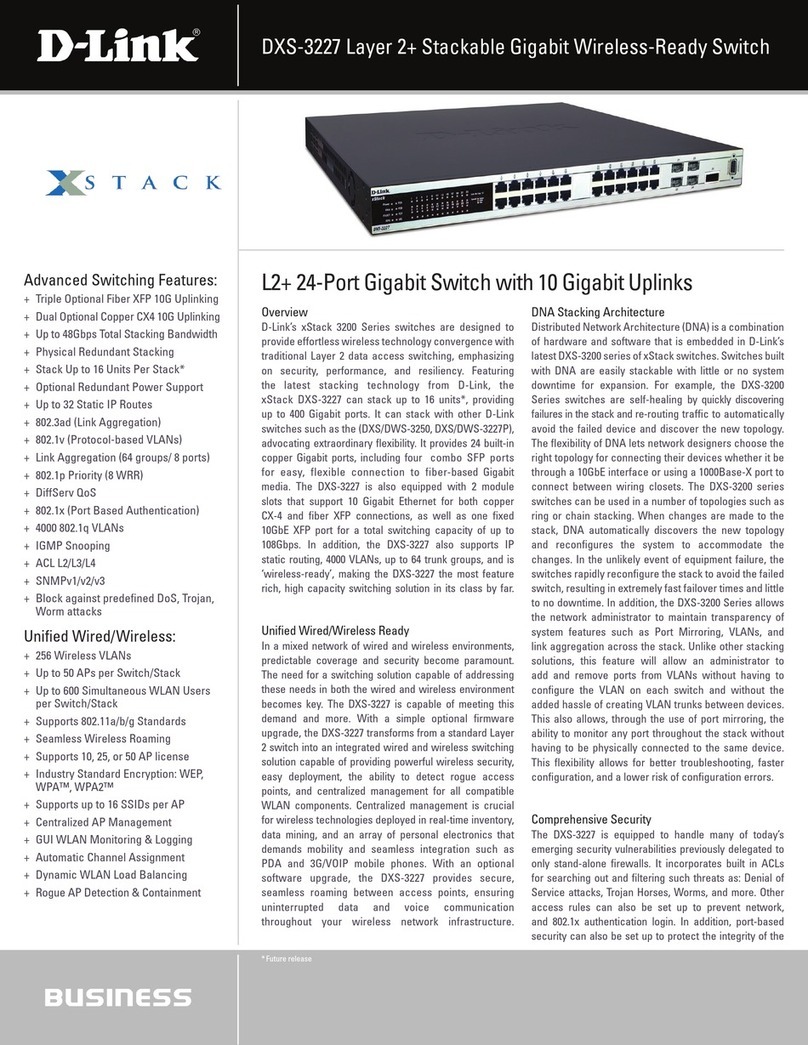D-Link D DXS-3227 DXS-3227 User manual
