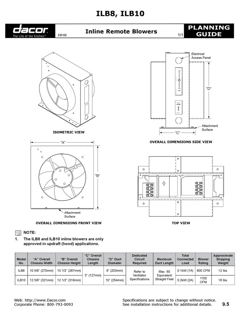 Dacor ILb10 Planning guide