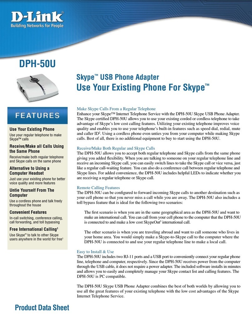 D-Link D DPH-50U DPH-50U Operational manual