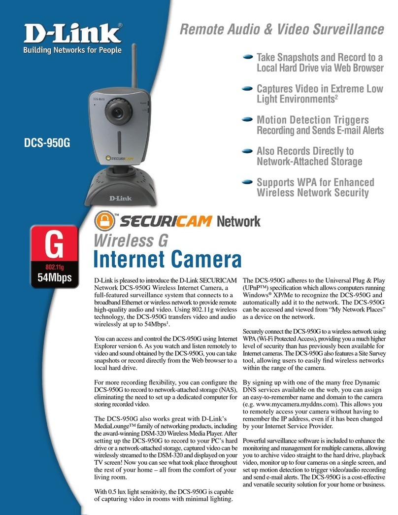 D-Link WIRELESS G DCS-950G User manual