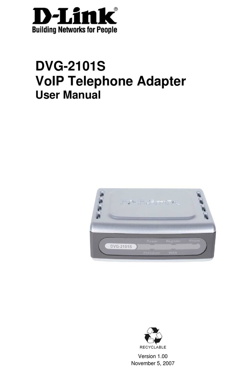D-Link DVG-2101S User manual D-Link DVG-2101S User manual