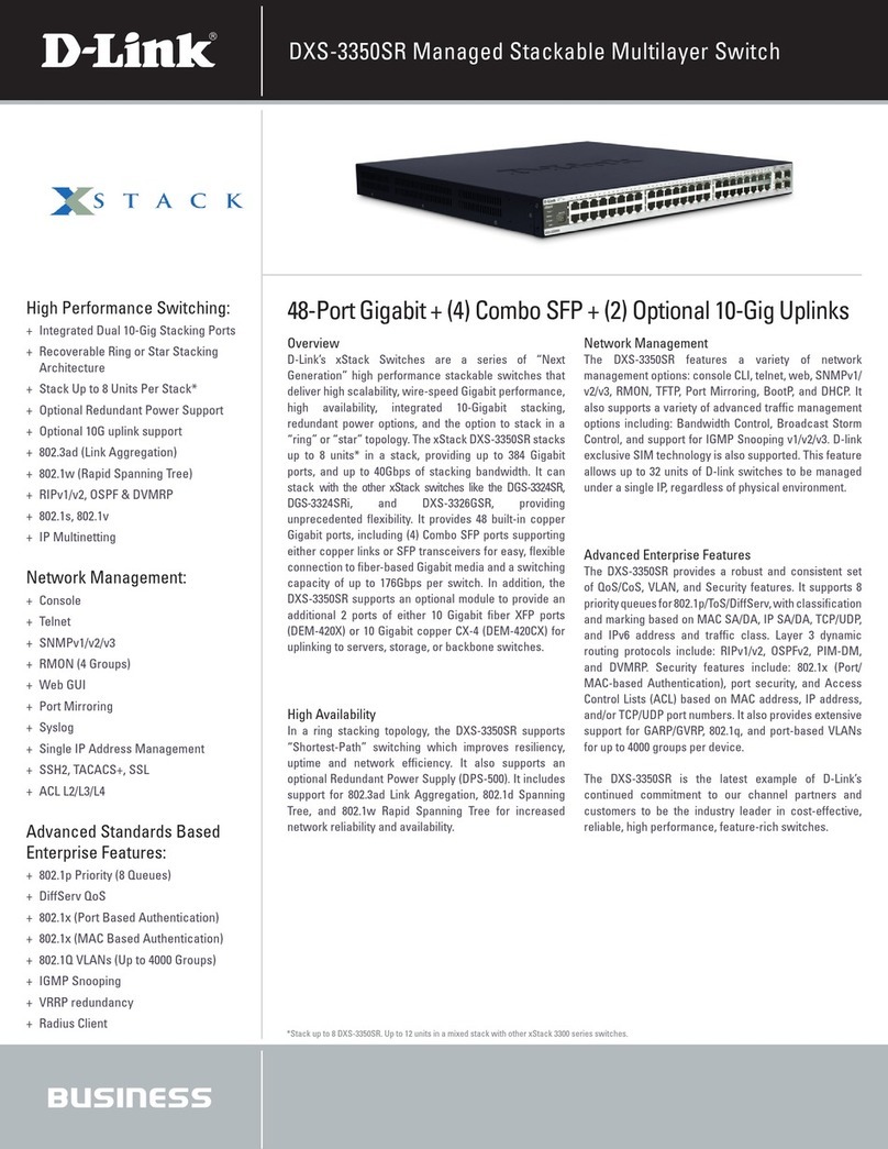 D-Link xStack DXS-3350SR User manual D-Link xStack DXS-3350SR User manual