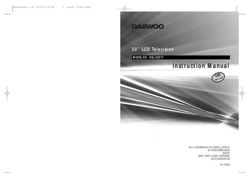 Daewoo DSL-20D1T instruction manual