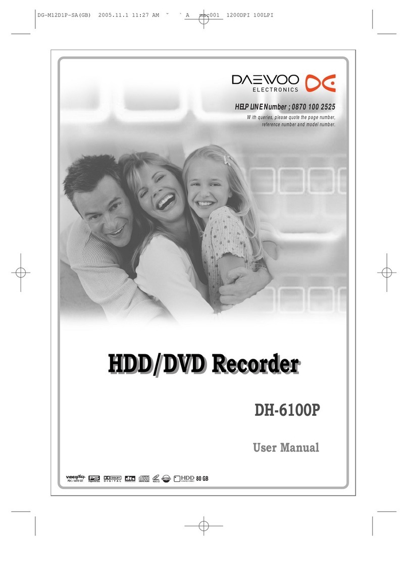 Daewoo DH-6100P user manual