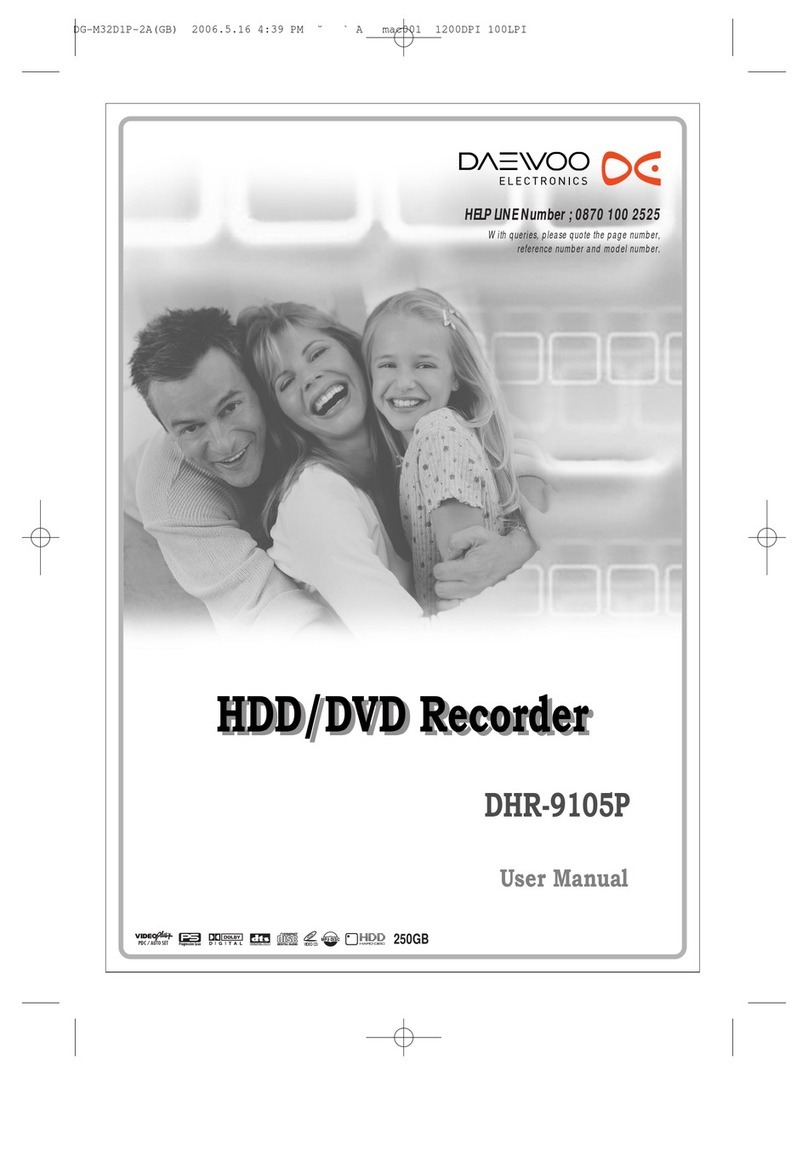 Daewoo DHR-9105P User manual