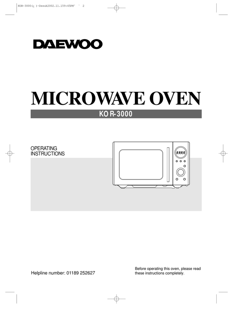 Daewoo KOR-3000 operating instructions