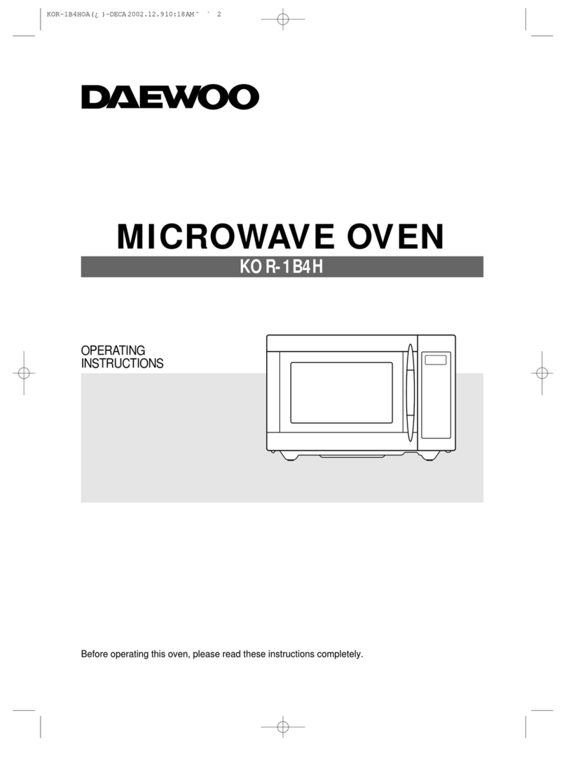 Daewoo KOR-1B4H User manual