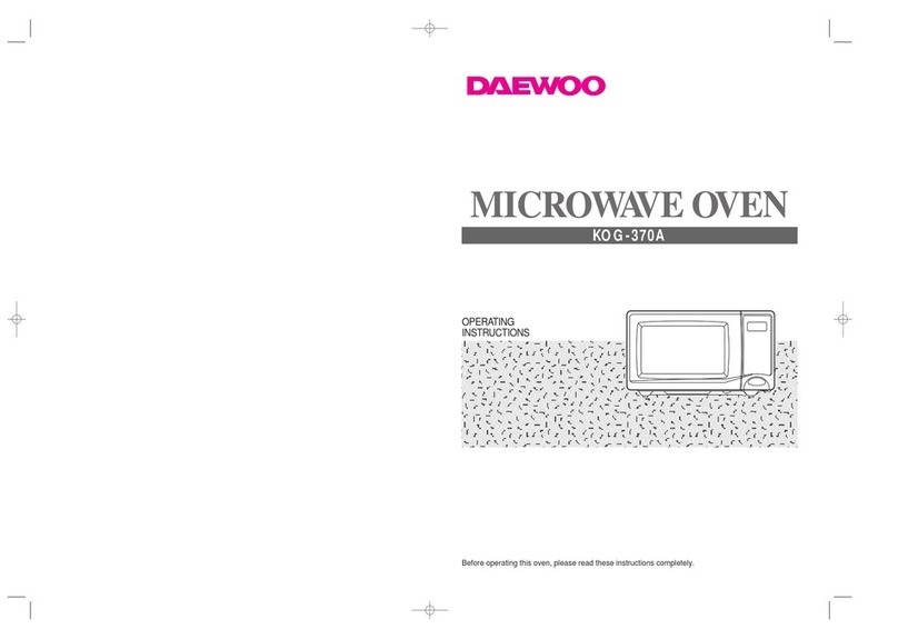 Daewoo KOG-370A operating instructions