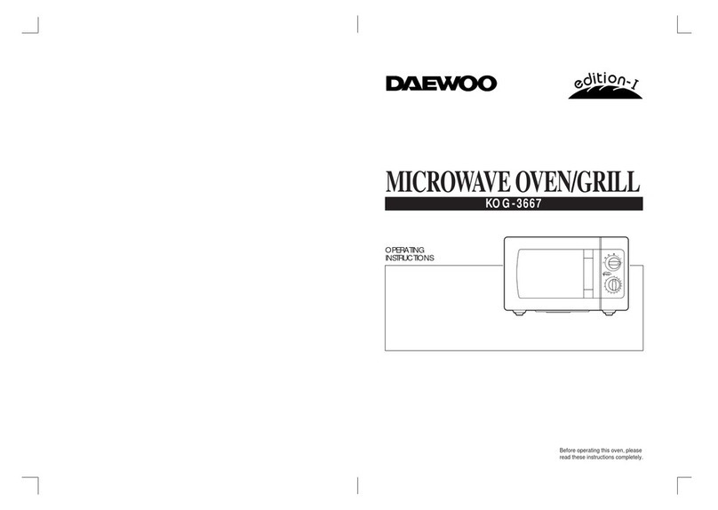 Daewoo KOR-6347 operating instructions