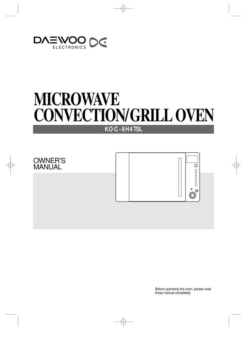 Daewoo KOC-8H4TSL owner's manual