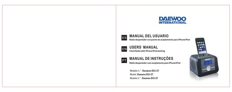 Daewoo DCI-27 user manual