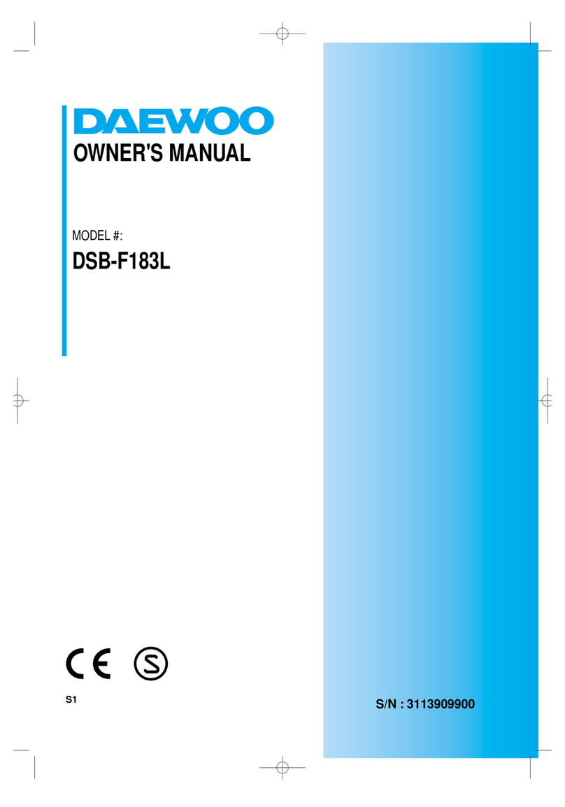 Daewoo DSB-F183L User manual