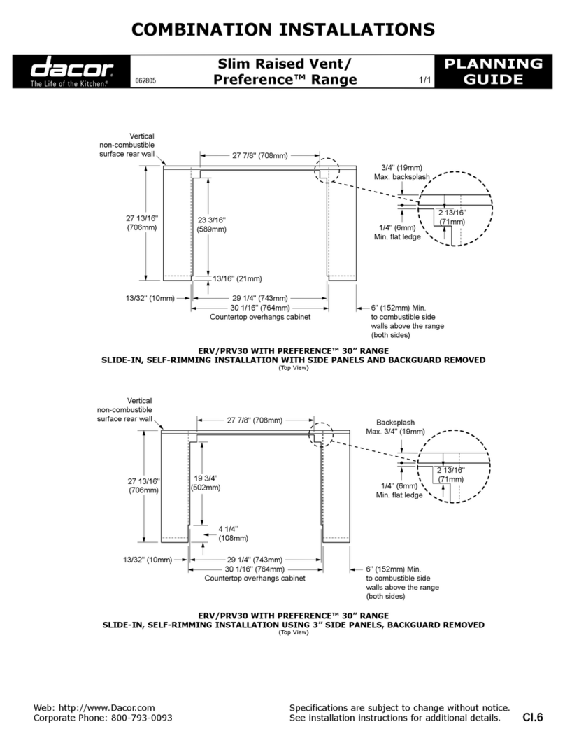 Dacor ERV30 Technical manual