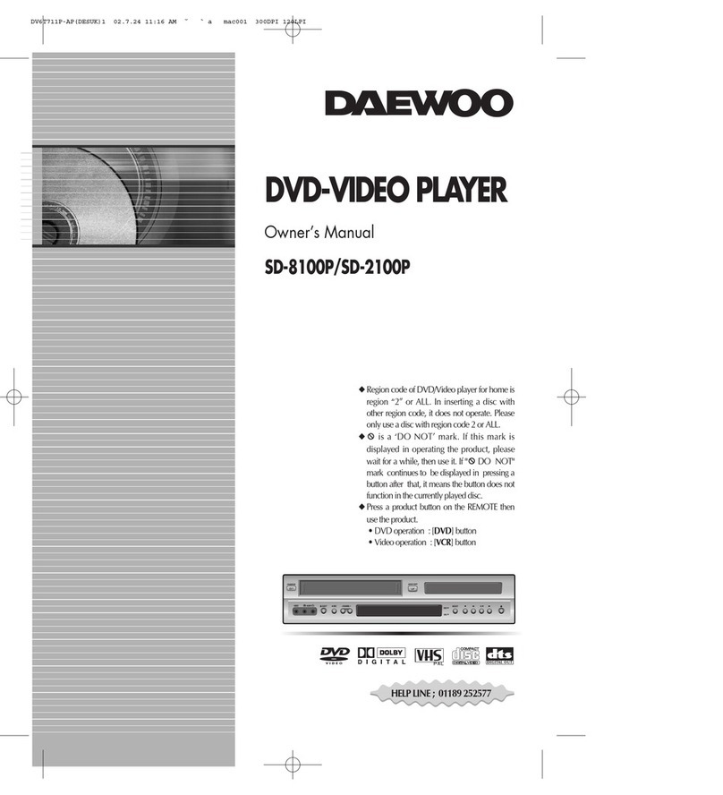 Daewoo SD-2100P User manual