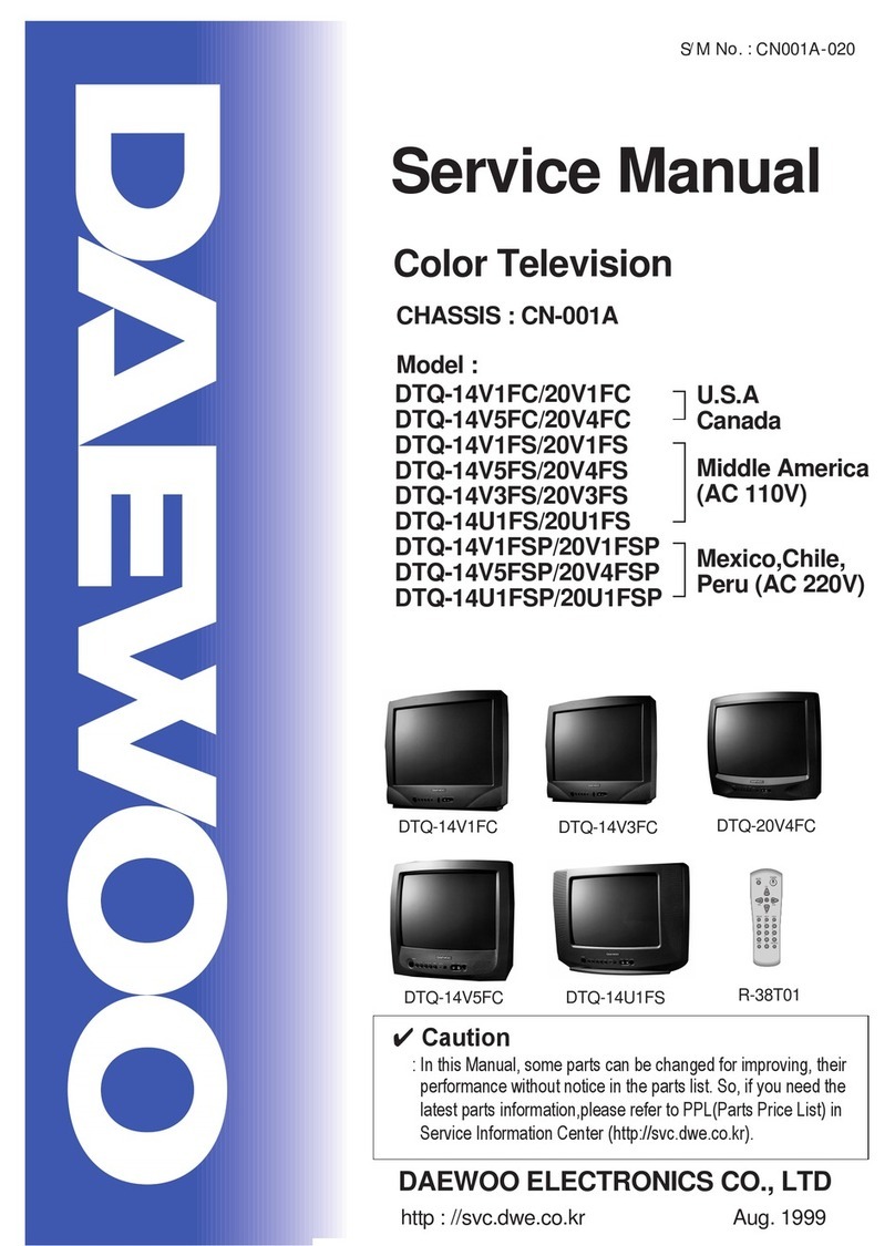 Daewoo DTQ-14U1FS/20U1FS User manual Daewoo DTQ-14U1FS/20U1FS User manual