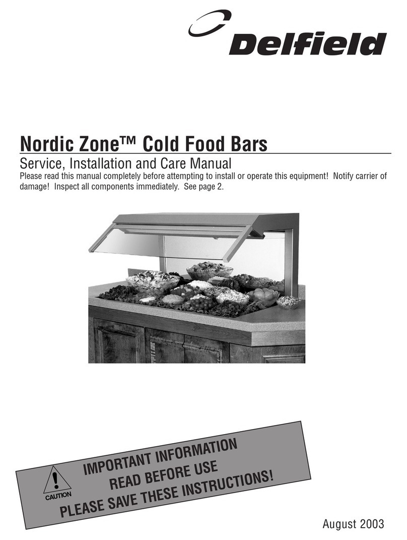 Delfield Nordic Zone Cold Food Bars User manual