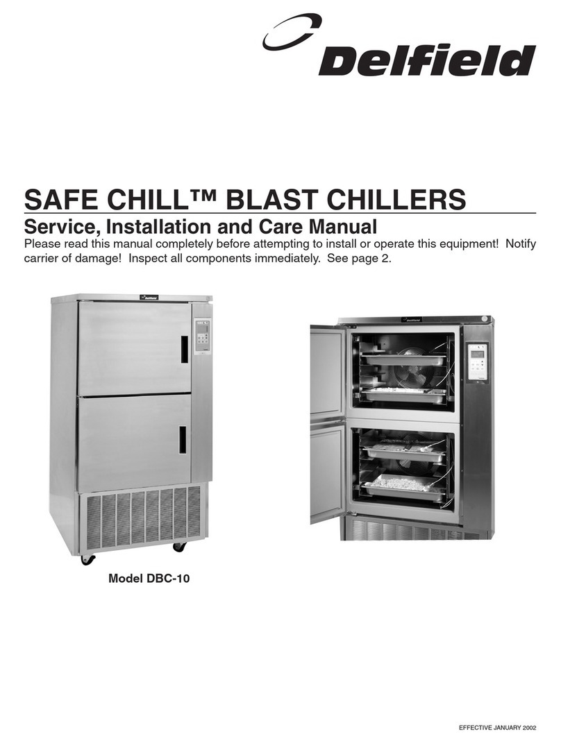 Delfield Blast Chiller DBC-10 Service and installation manual