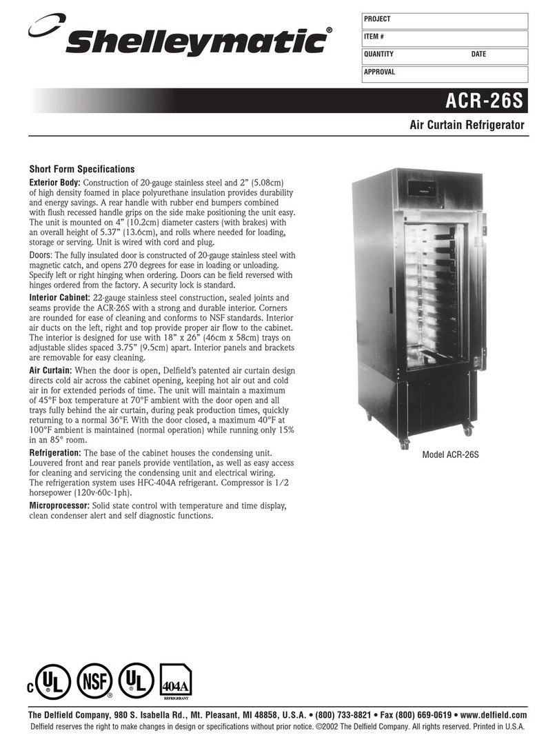 Delfield ACR-26S User manual