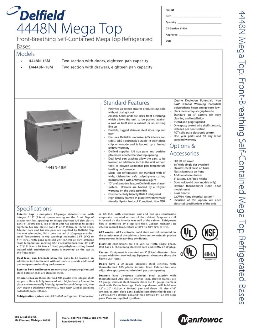 Delfield D4448N-18M Specifications