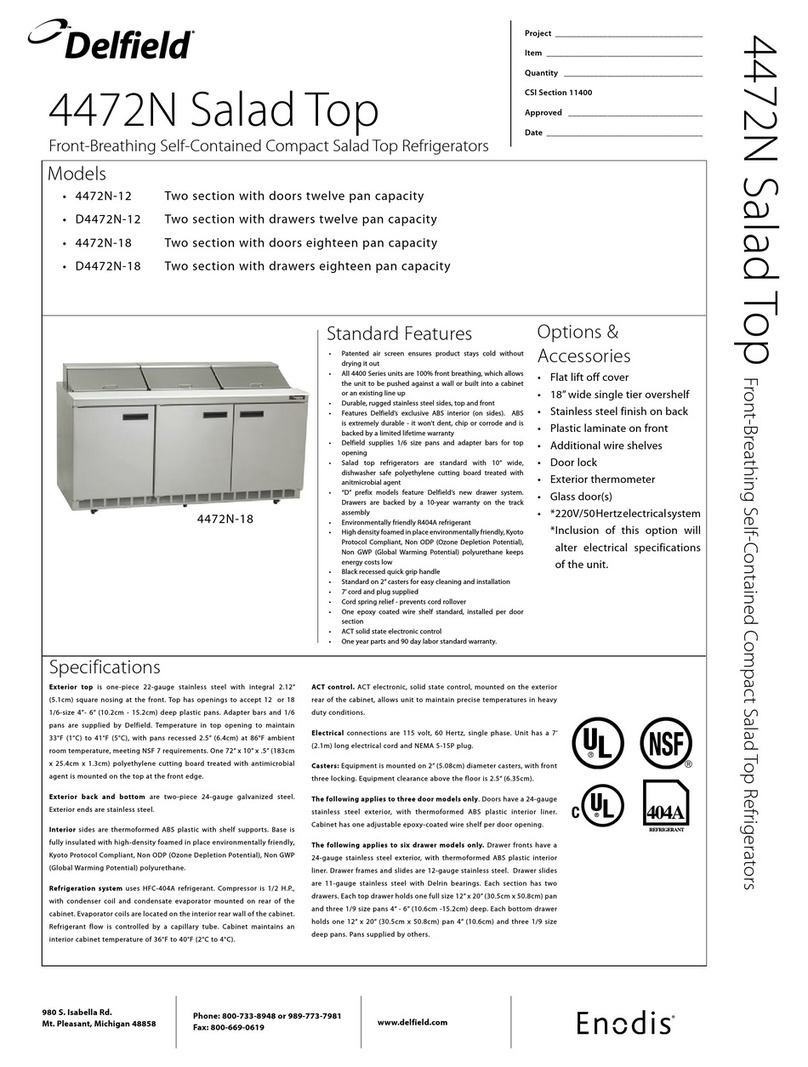 Delfield 4472N-18 Specifications