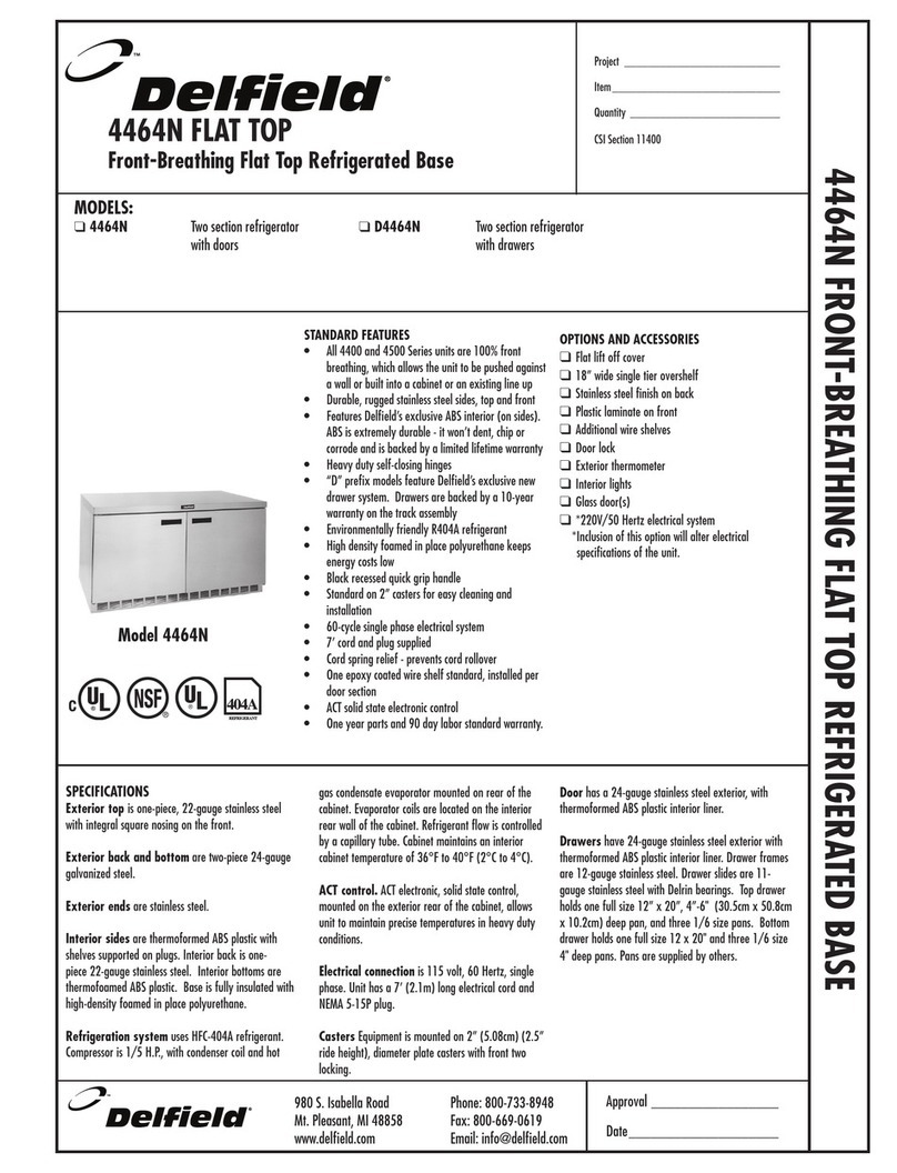 Delfield 4464N Specifications