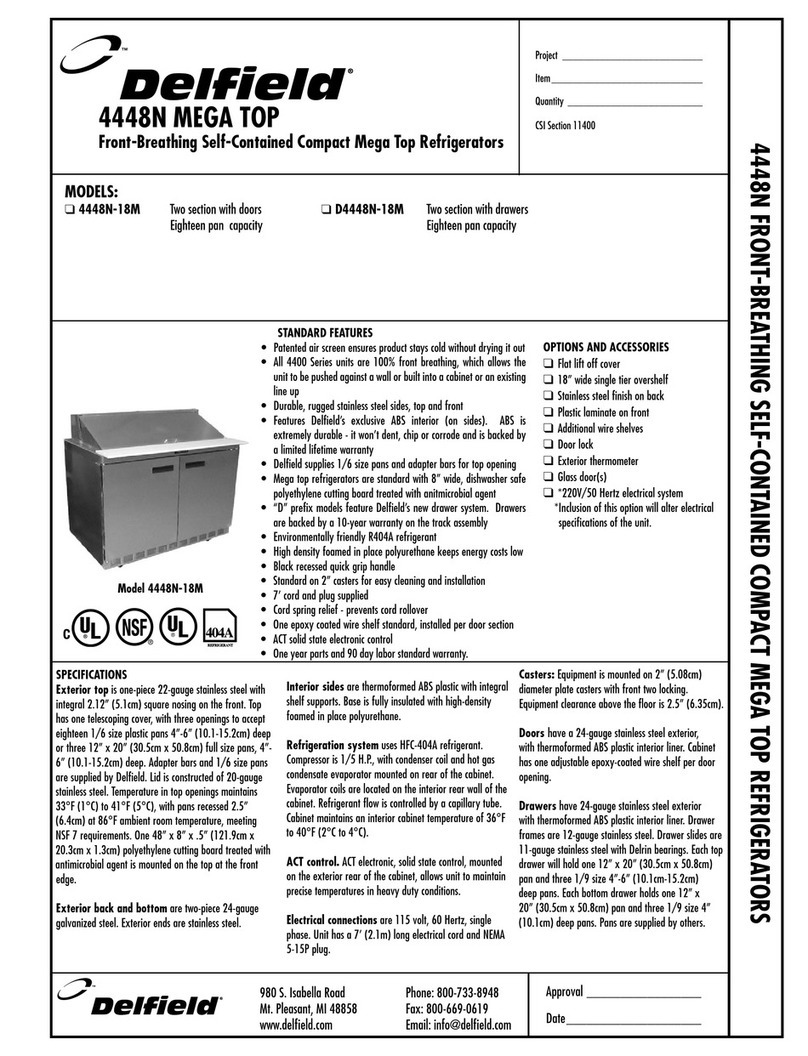 Delfield 4448N-18M Specifications