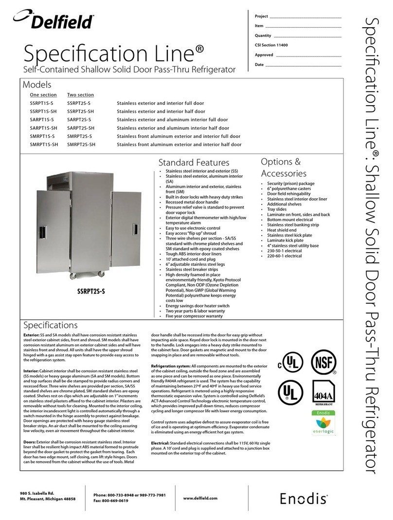 Delfield SARPT1S-S specification