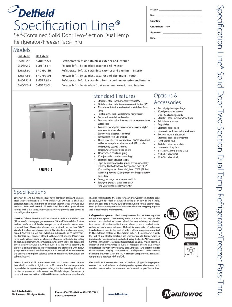 Delfield SADFP2-S specification
