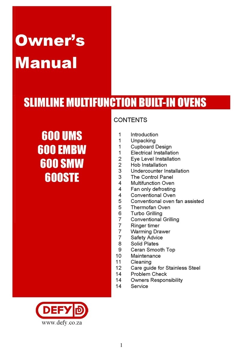 Defy 600 EMBW User manual