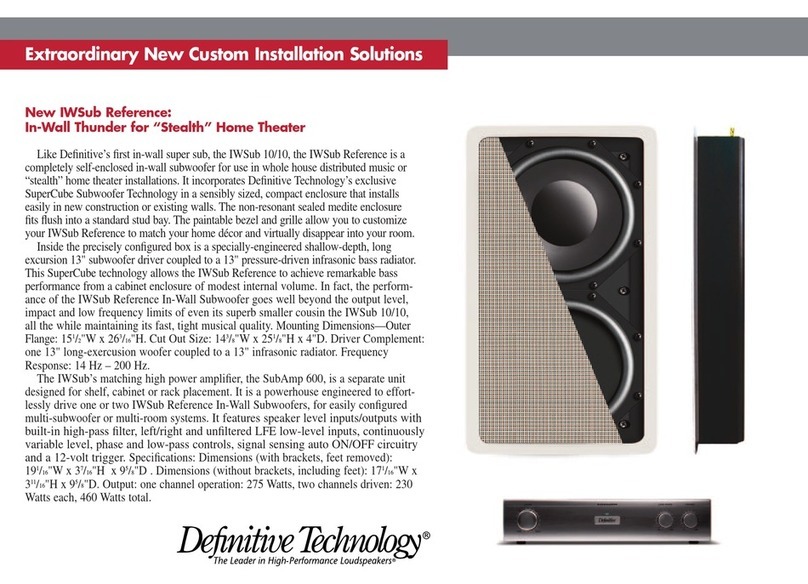 Definitive Technology IWSub IWSub 10-10 brochure
