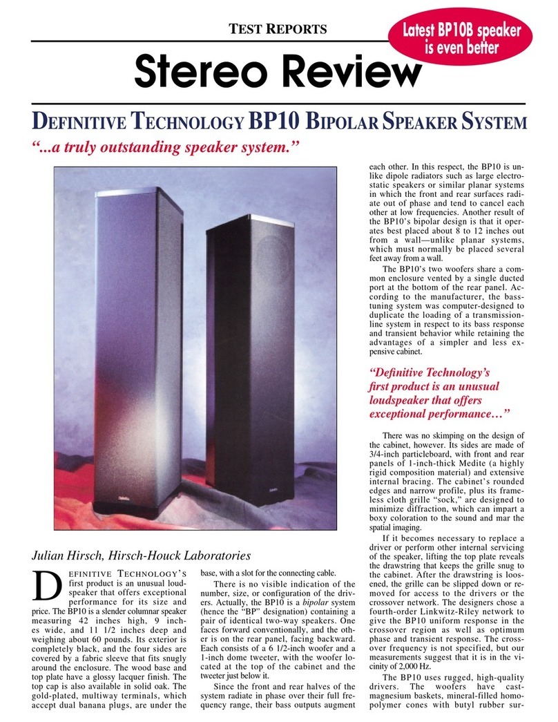 Definitive Technology BP10B Review guide