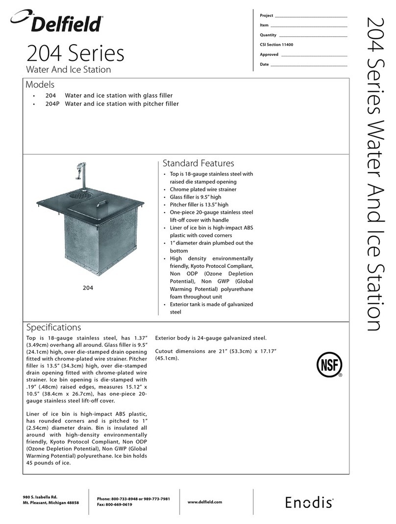 Delfield 204 Specifications